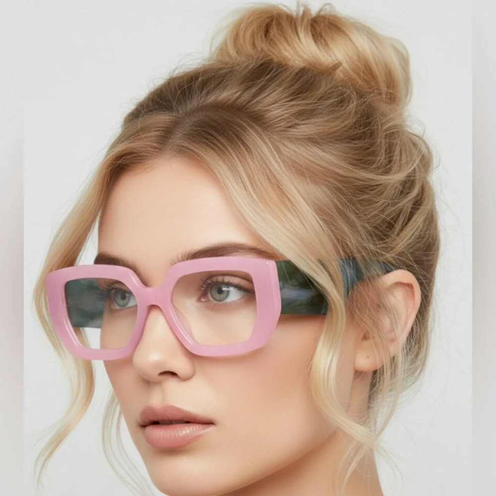 ✨Pink Square Statement Glasses